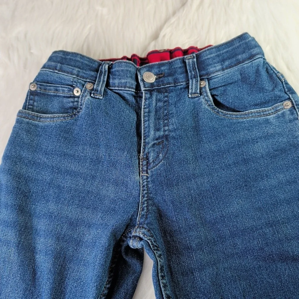 Levi's 511's Slim Jeans For Boys Size 14 Medium Blue Wash With Adjustable Band